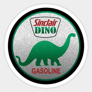 vintage sinclair dino gas station Sticker